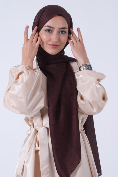 Acı Kahve Beyza Jakar Şal - 2
