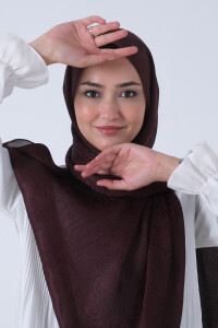 Acı Kahve Nefes Jakar Şal - harem