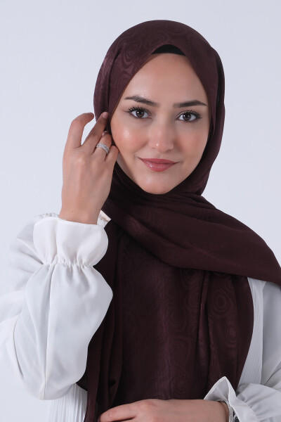 Acı Kahve Nefes Jakar Şal - 3