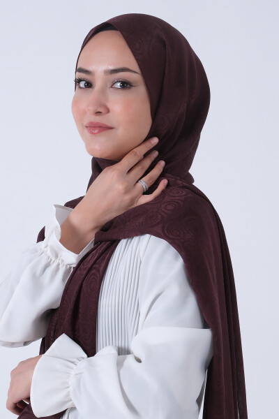 Acı Kahve Nefes Jakar Şal - 5