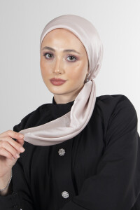 Açık Bej Janjan Eşarp 