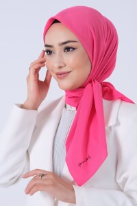 Açık Fuşya Asya Eşarp 