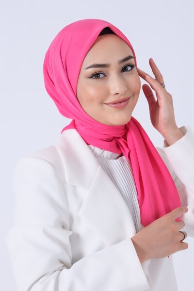 Açık Fuşya Asya Eşarp - 2