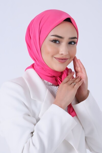 Açık Fuşya Asya Eşarp - 3