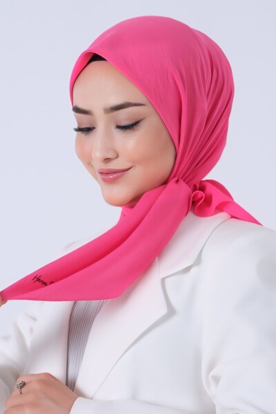 Açık Fuşya Asya Eşarp - 5