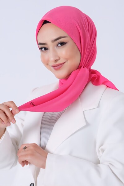 Açık Fuşya Asya Eşarp - 6
