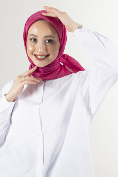 Açık Fuşya Brisa Vual Eşarp - 5