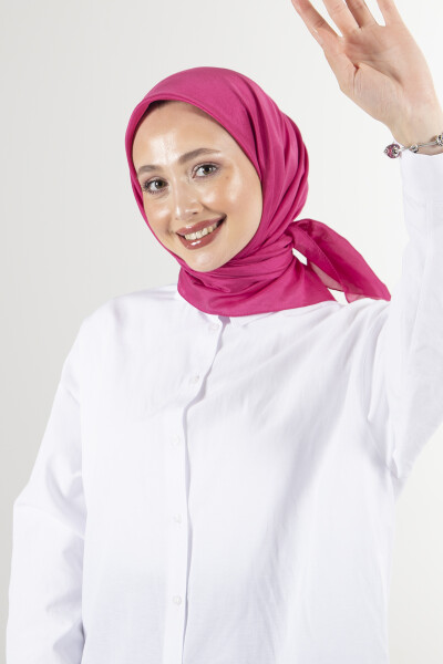 Açık Fuşya Brisa Vual Eşarp - 7