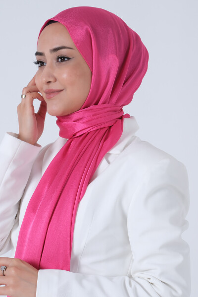 Açık Fuşya Janjan Şal - 2