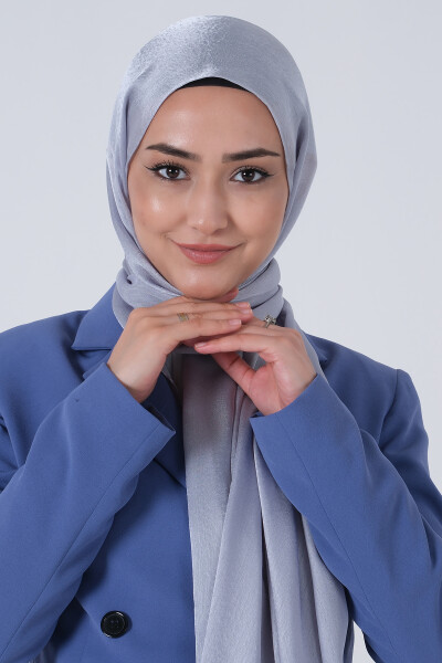 Açık Gri Janjan Şal - 2