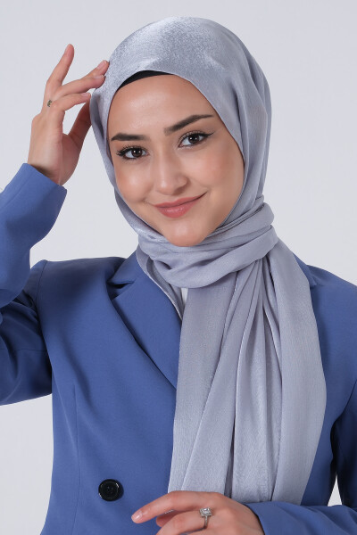 Açık Gri Janjan Şal - 3