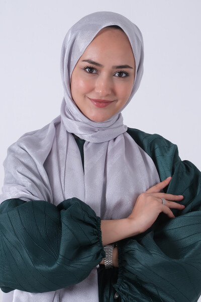 Açık Gümüş Ahsen Jakar Şal - 7