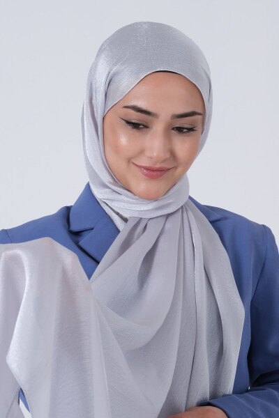 Açık Gümüş Janjan Şal - 3