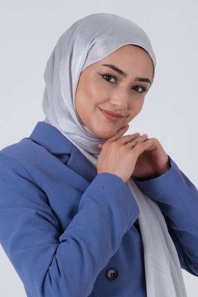 Açık Gümüş Janjan Şal - 5