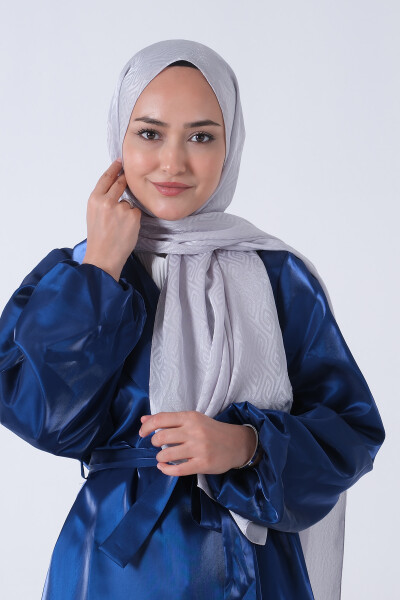 Açık Gümüş Masal Jakar Şal - 2
