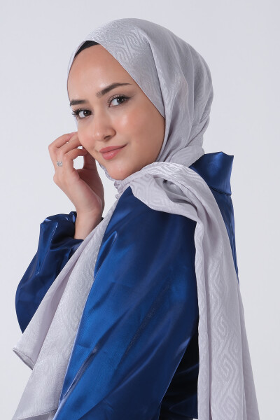 Açık Gümüş Masal Jakar Şal - 3