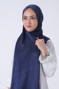 Açık Lacivert Masal Jakar Şal 