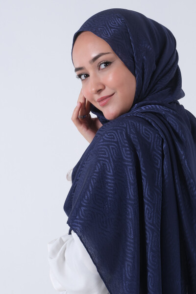 Açık Lacivert Masal Jakar Şal - 2