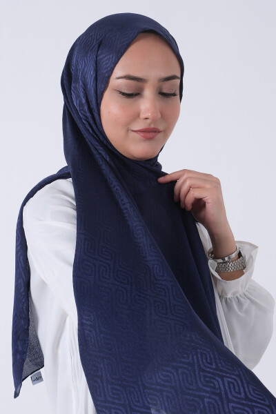 Açık Lacivert Masal Jakar Şal - 5