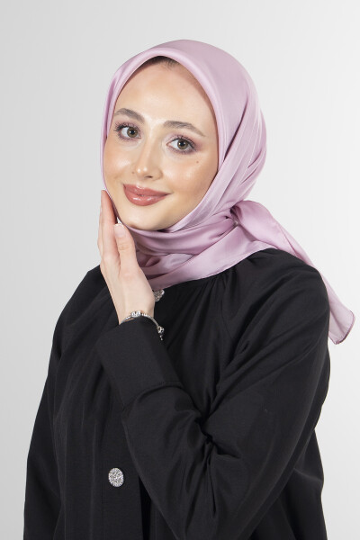 Açık Lila Elmas Eşarp - 1