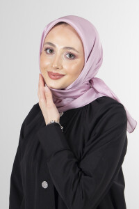 Açık Lila Elmas Eşarp 