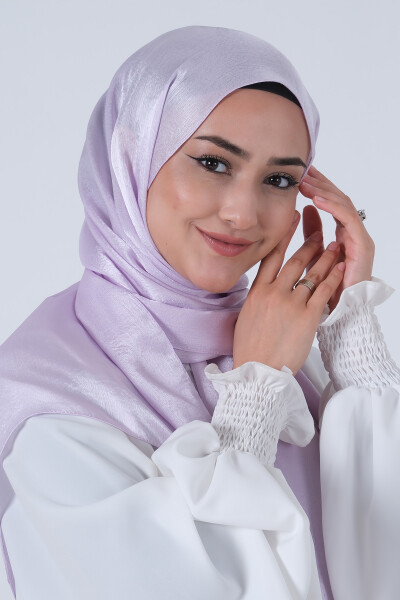 Açık Lila Janjan Şal - 2