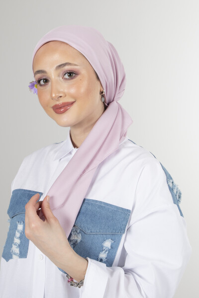 Açık Lila Twill Eşarp - 5