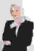 Açık Pudra Elmas Eşarp Açık Pudra