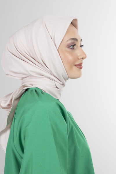 Açık Pudra Twill Eşarp - 7
