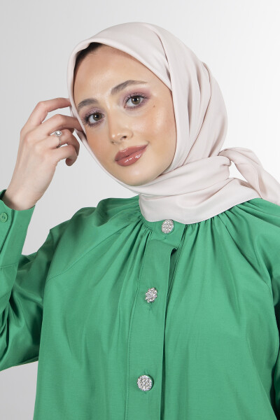 Açık Pudra Twill Eşarp - 9