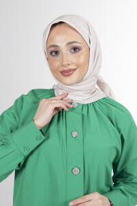 Açık Pudra Twill Eşarp 