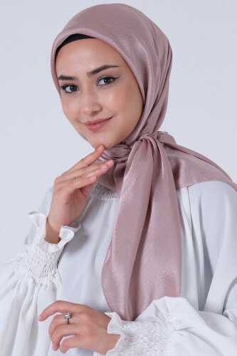 Açık Vizon Janjan Eşarp - harem