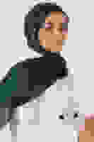 Açık Zümrüt Janjan Şal Açık Zümrüt