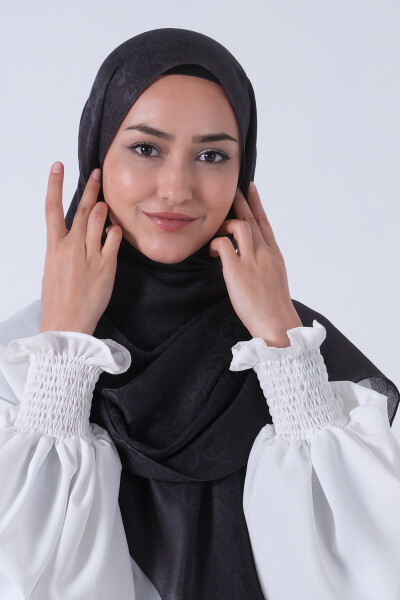 Antrasit Beyza Jakar Şal - 5