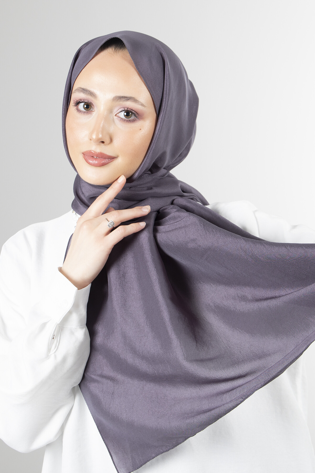 Antrasit Brisa Vual Şal - harem