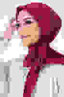 Bordo Amor Eşarp Bordo