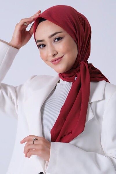 Bordo Asya Eşarp - 2