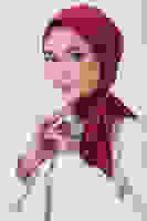 Bordo Asya Eşarp Bordo