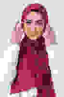 Bordo Asya Şal Bordo