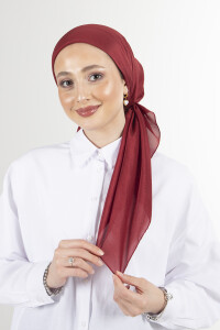 Bordo Brisa Vual Eşarp 