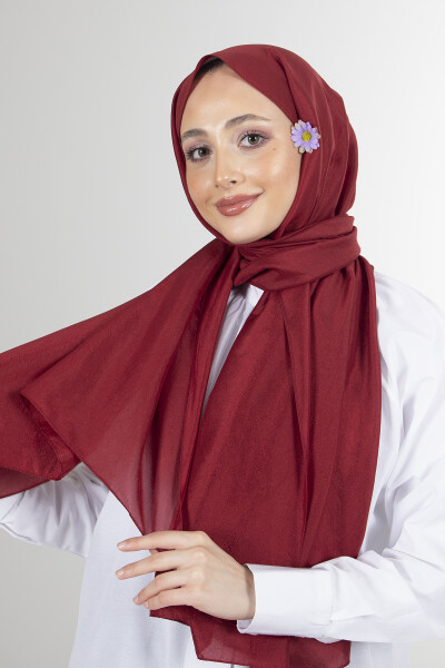 Bordo Brisa Vual Şal - 6
