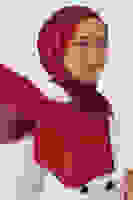 Bordo Janjan Şal Bordo