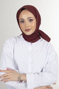 Bordo Twill Eşarp 