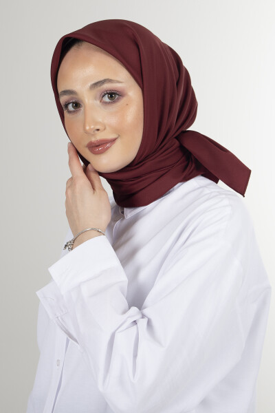 Bordo Twill Eşarp - 4