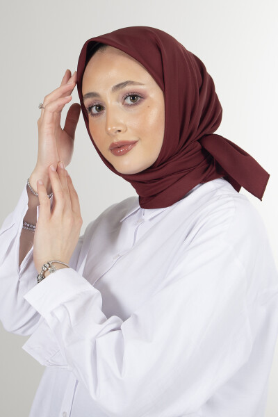 Bordo Twill Eşarp - 5