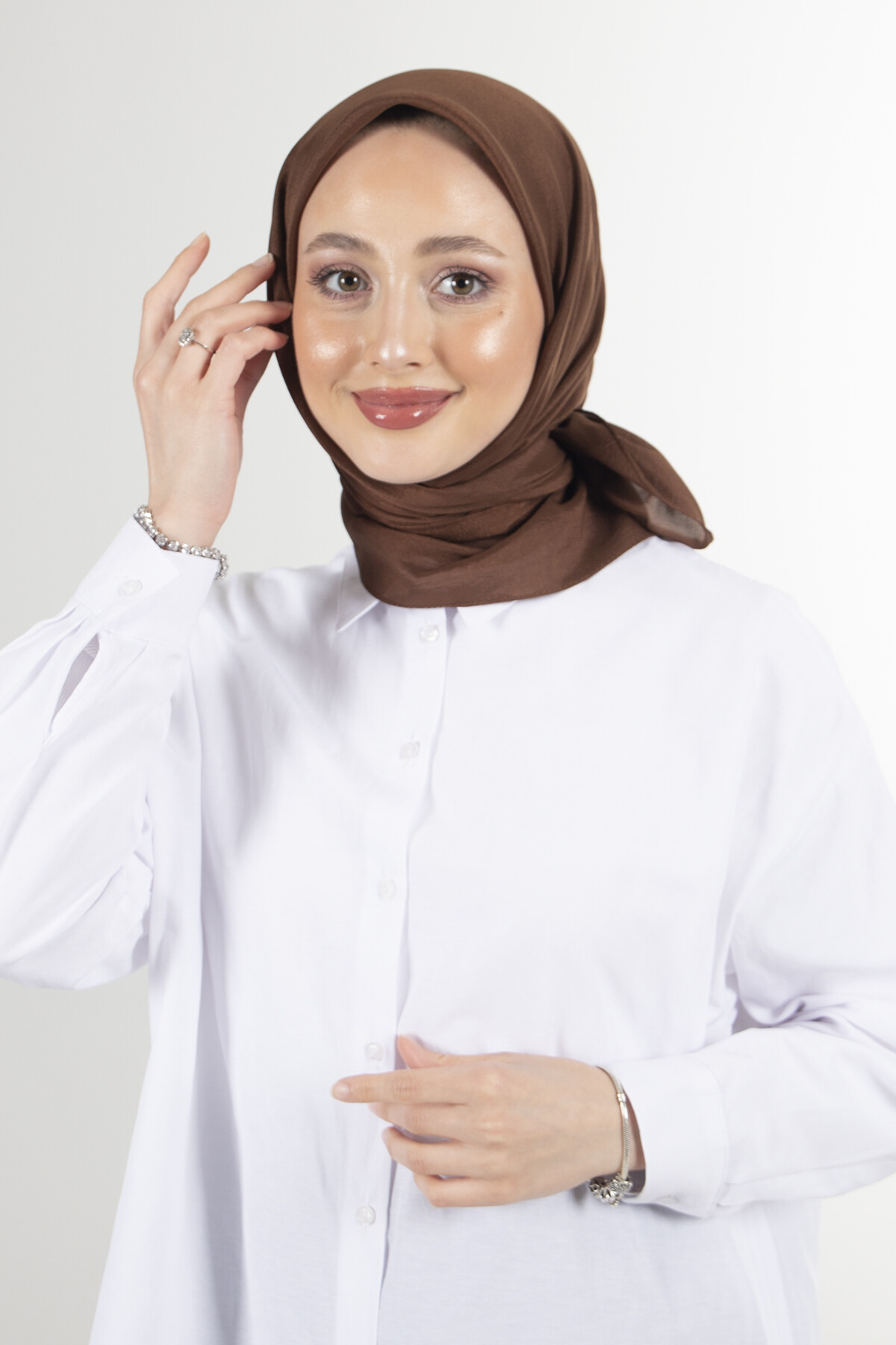 Çikolata Brisa Vual Eşarp - harem