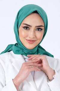 Çim Yeşili Asya Eşarp 