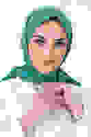 Çim Yeşili Asya Eşarp Çim Yeşili