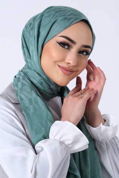 Çim Yeşili Esila Jakar Şal - 1