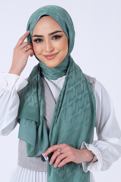 Çim Yeşili Esila Jakar Şal - 4